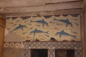 delfiny w Knossos